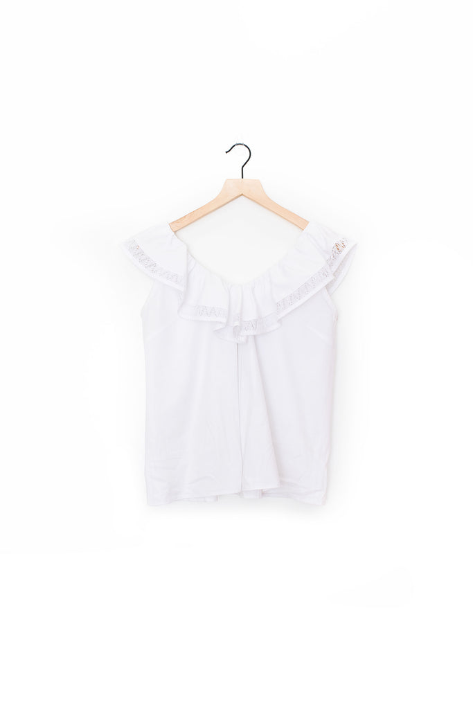 Deshilado Ruffle Top