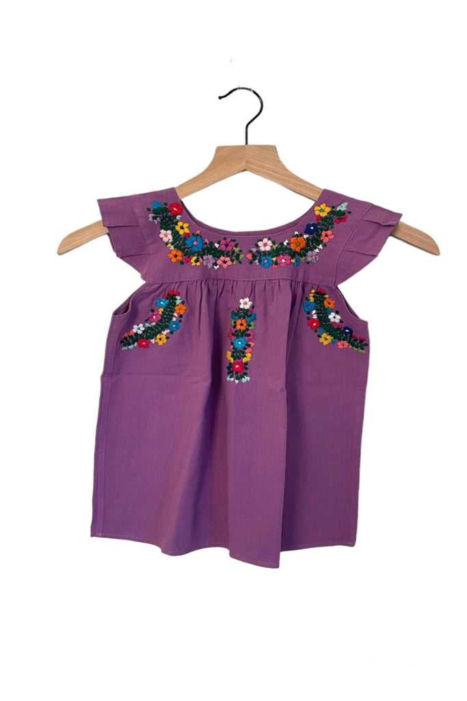 Purple Flores Dress